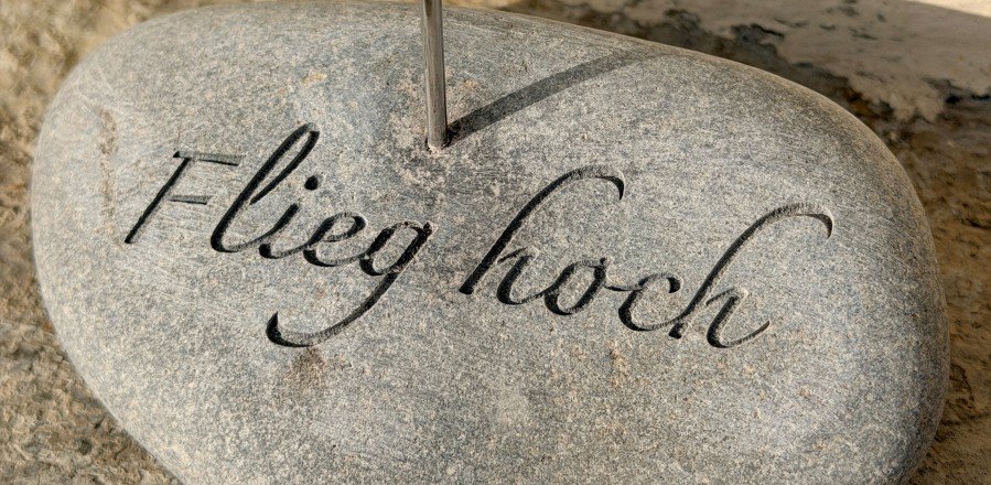 Stein fürs Leben Steinherz Steinherzen Herz aus Stein